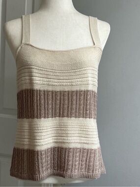 Splendid Cream and Taupe
Tank Top Size L